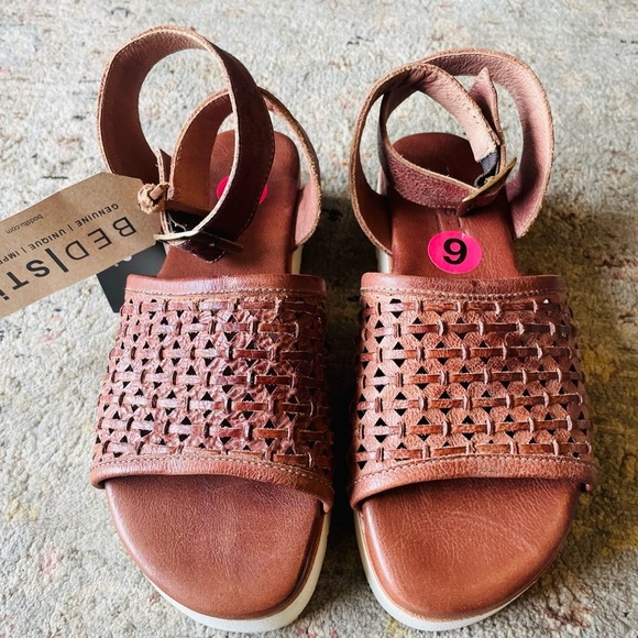 BED|STU Brown Woven Leather Sandals - Picture 2 of 8